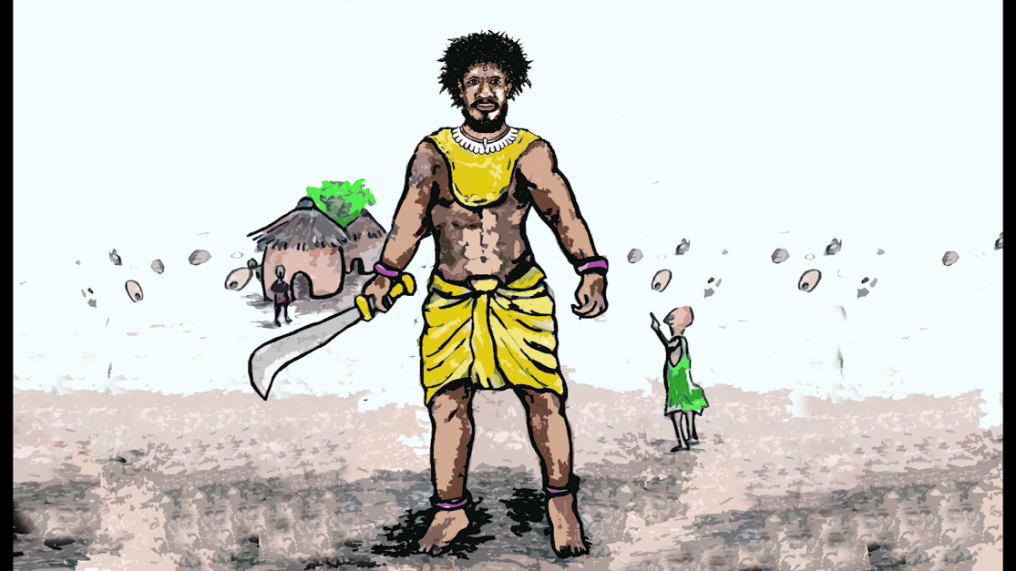 Figure from Evaluation of the 2D Animation on the Story of Asebu Amenfi the Giant: The Theatre Perspective